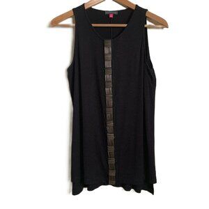 Vince Camuto Black Embellished Tank Top – Size S